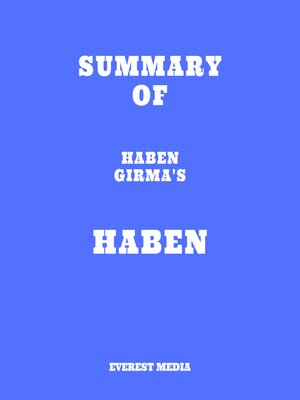 cover image of Summary of Haben Girma's Haben